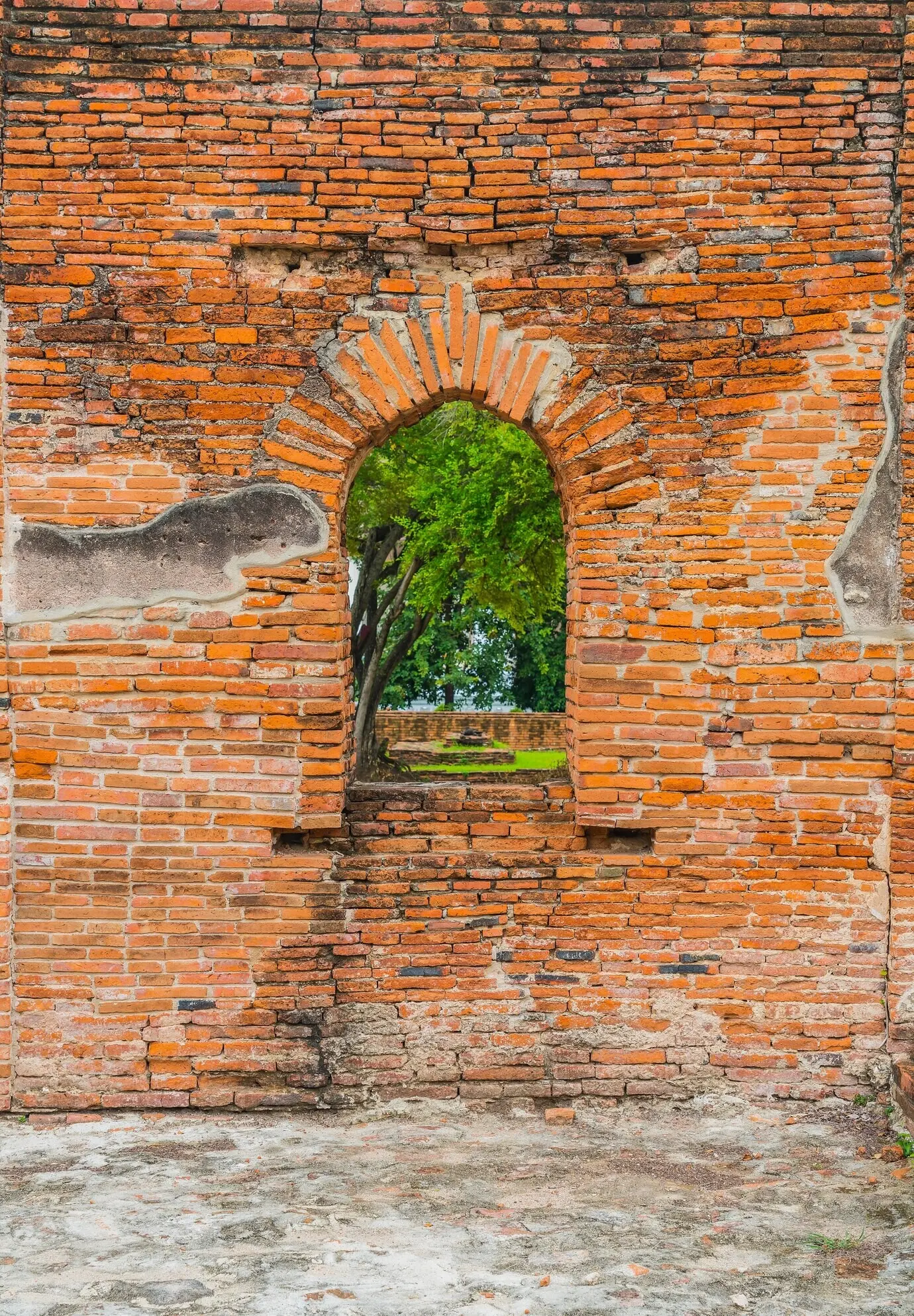 Schöne, alte, historische Architektur Ayutthayas in Thailand